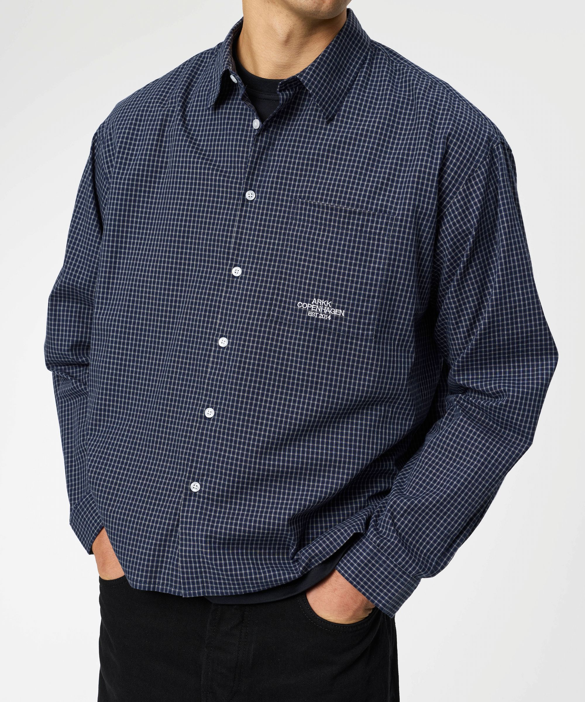 ARKK Apparel ARKK Checkered Shirt | Navy Shirt